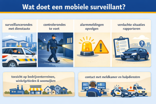 Wat doet een mobiele surveillant